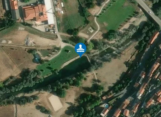 Satellite image of Praia Fluvial de Verdelhos