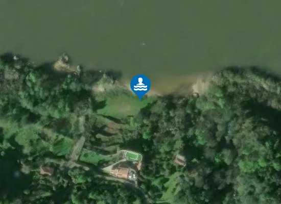 Satellite image of Praia Fluvial de Torneiros