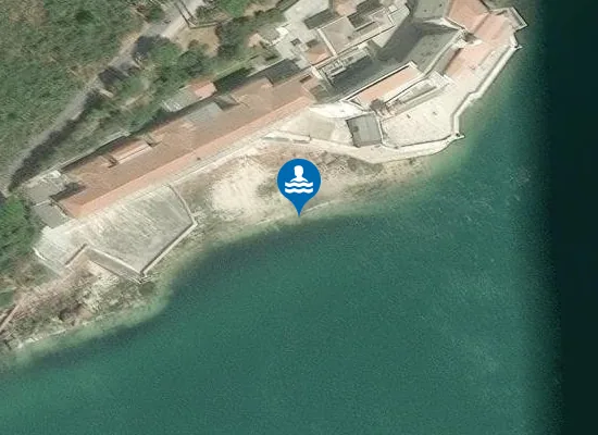 Satellite image of Praia do Outão