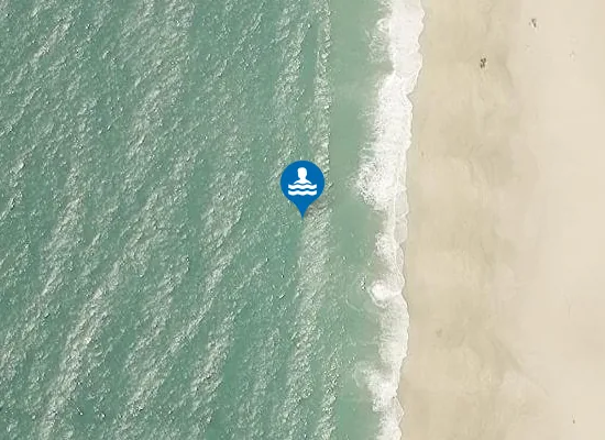 Satellite image of Praia da Nazaré
