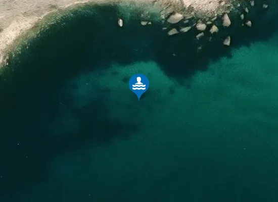 Satellite image of Praia dos Penedos