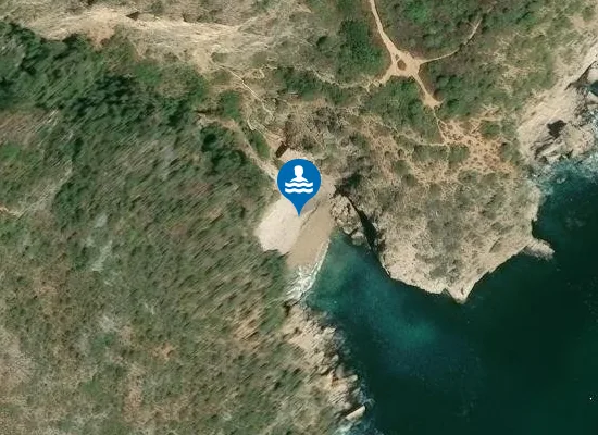 Satellite image of Praia da Baleeira