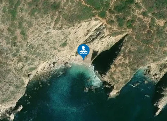Satellite image of Praia de Cramesines