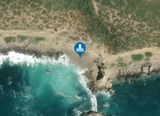Satellite image of Praia do Inferno