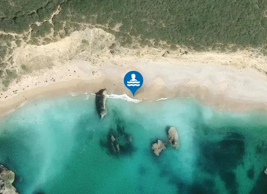 Satellite image of Praia do Ribeiro do Cavalo