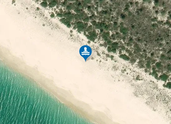 Satellite image of Praia Atlântica