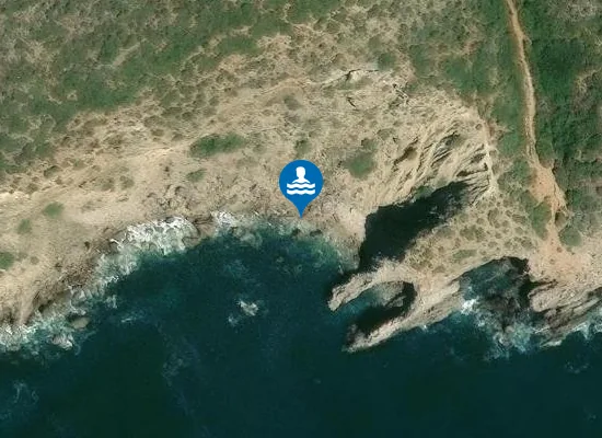Satellite image of Praia de Vale Côvo