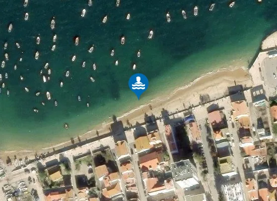 Satellite image of Praia da Trafaria