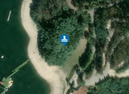 Satellite image of Praia Fluvial do Ermal