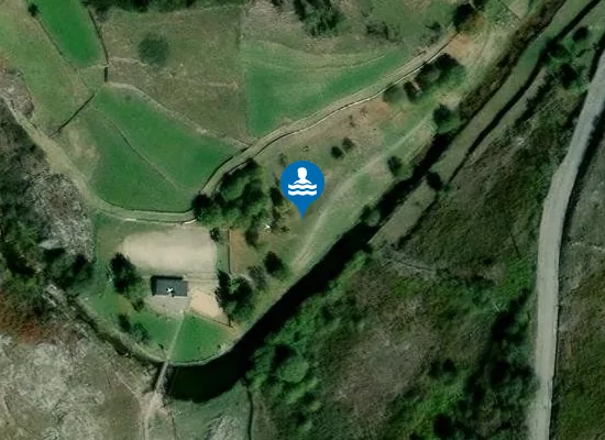Satellite image of Praia Fluvial de Albegaria da Serra