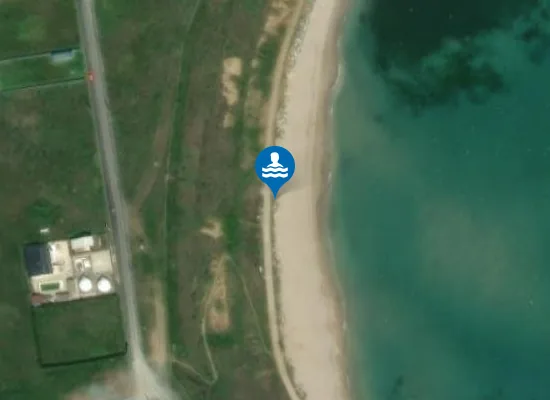 Satellite image of Golful Francezului nude beach