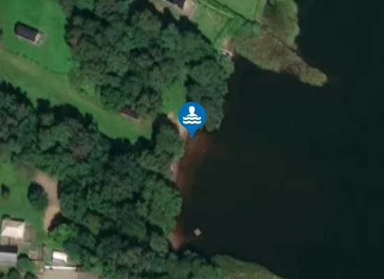 Satellite image of Sjöholmens badplats