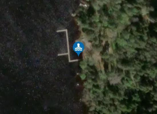 Satellite image of Sörasjöbadet