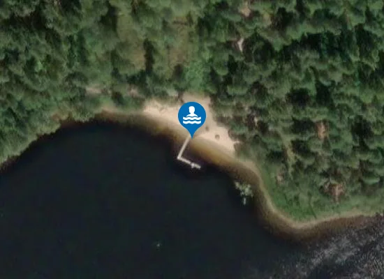 Satellite image of Näsets Badplats