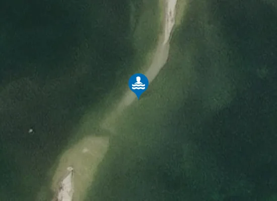 Satellite image of Gustav Setu Pebble Bridge