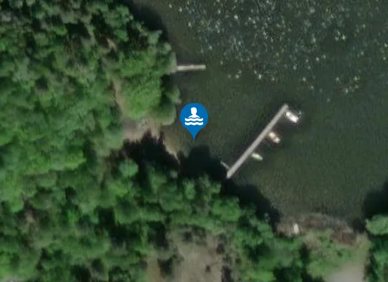 Satellite image of Badplats Hedlandet