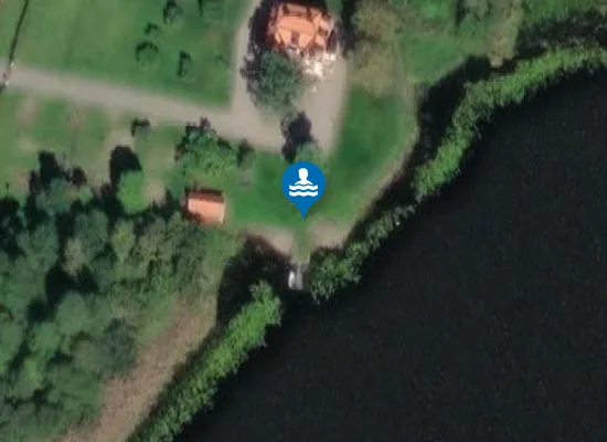 Satellite image of Eklången badplats