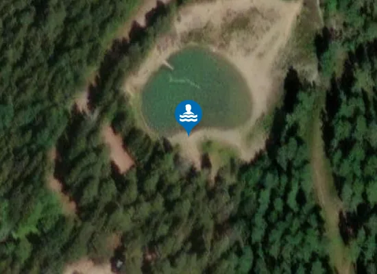 Satellite image of Ärla badplats