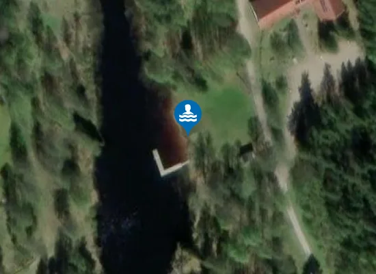 Satellite image of Högbergsdammen Badplats