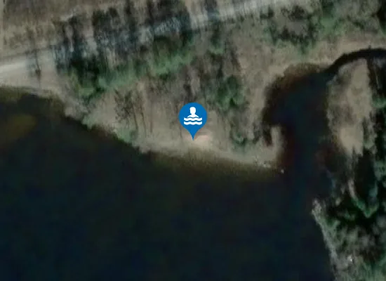Satellite image of Vedviken Badplats