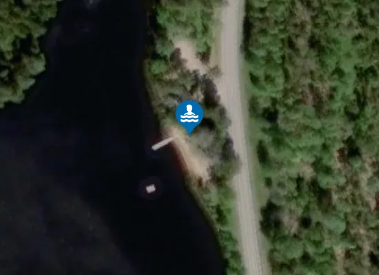Satellite image of Hinneryd badplats