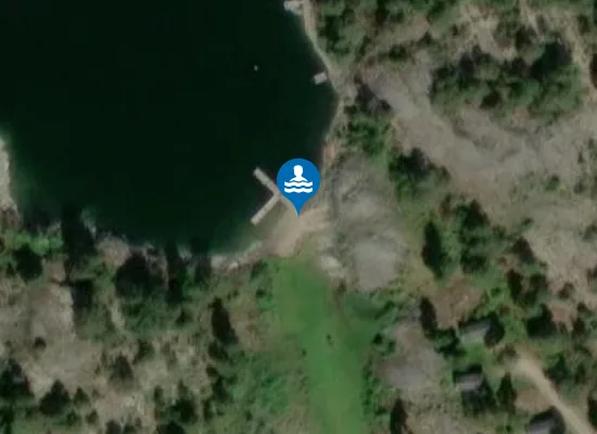 Satellite image of Tyrislöts badplats