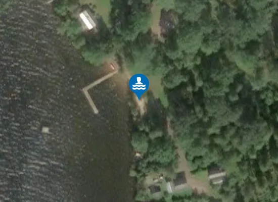 Satellite image of Tärenäs badplats