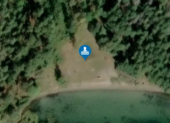 Satellite image of Sandviks Badplats