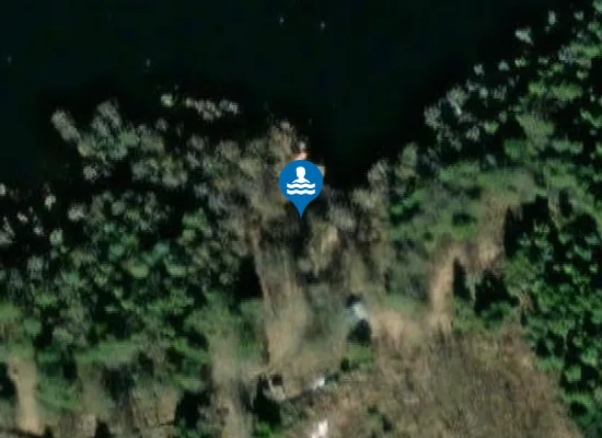 Satellite image of Badeplatz Degerträskets