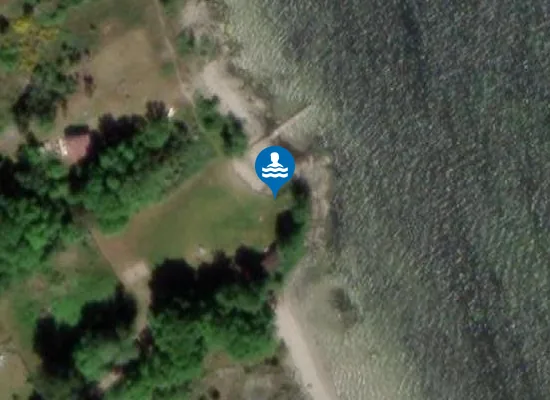 Satellite image of Aspö Badplats