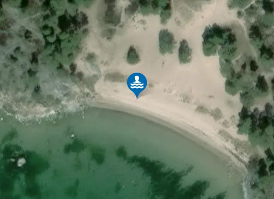 Satellite image of Stora Trouvillestranden