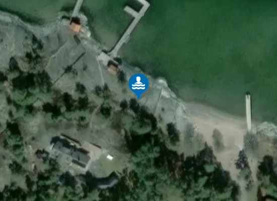 Satellite image of Fläskbergets strand