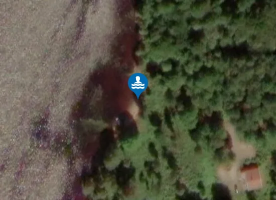 Satellite image of Lyåsa beach