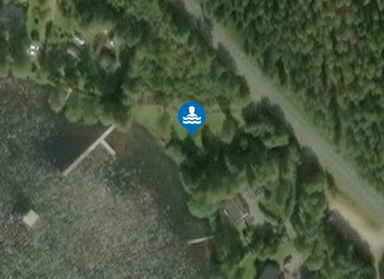 Satellite image of Trössedal Badplats