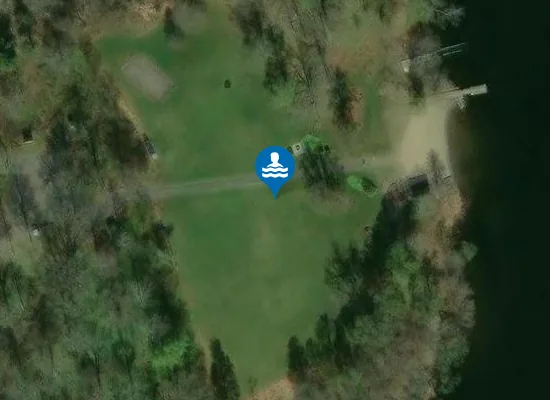 Satellite image of Ågesta Naturistbad