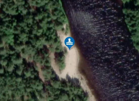 Satellite image of Hästasand