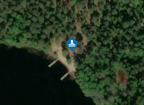 Satellite image of Strålsjöbadet