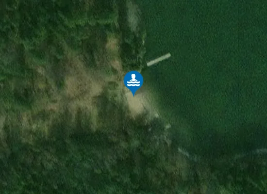 Satellite image of Gärdsnäs östra badplats