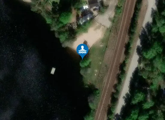 Satellite image of Rudan norra strand (Lillrudan)