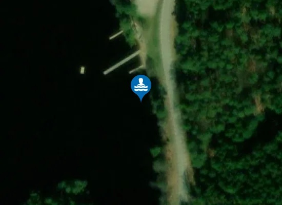 Satellite image of Orlunden Badplats