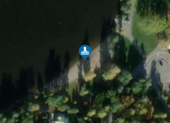 Satellite image of Mälarbadens badplats