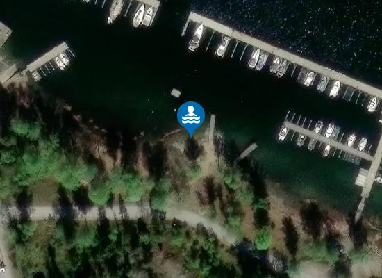 Satellite image of Hoppbryggans bad