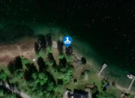 Satellite image of Björkuddens bad