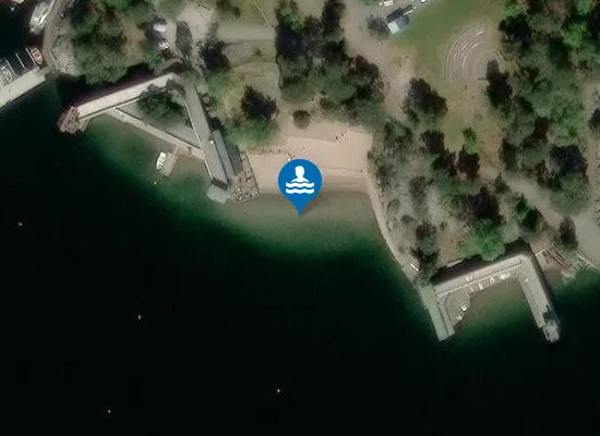 Satellite image of Saltsjöbadens friluftsbad