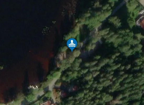 Satellite image of Ballsjöns badplats