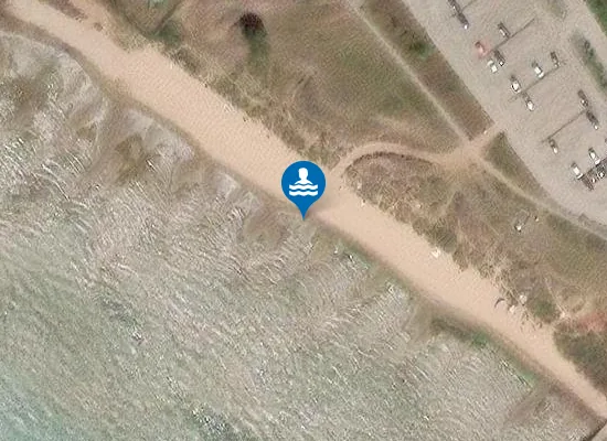 Satellite image of Knähakenbadet - naturistbad