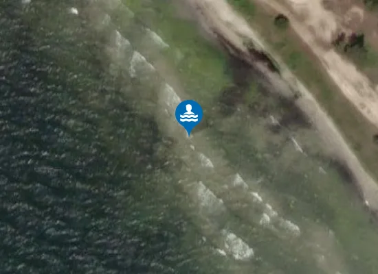 Satellite image of Gnisvärds strand