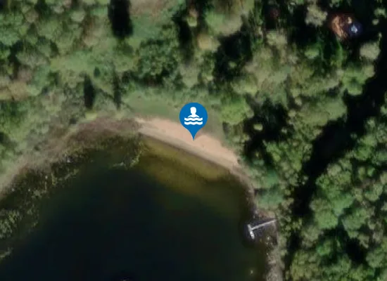 Satellite image of Ekegårdens strand