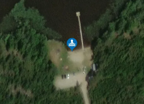 Satellite image of Sandviken Badplats