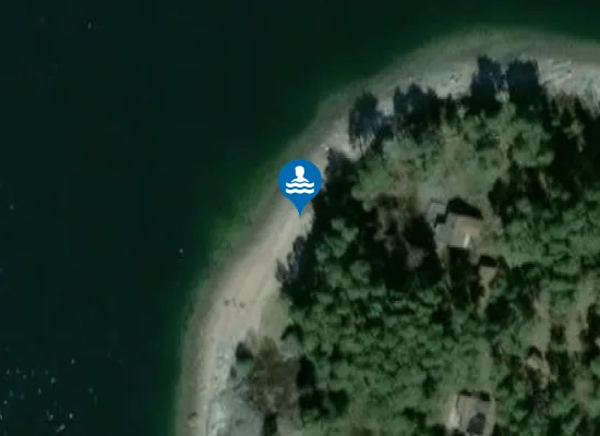 Satellite image of Västerudde strand